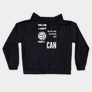 Best Gift Idea for a Volleyball Player Kids Hoodie